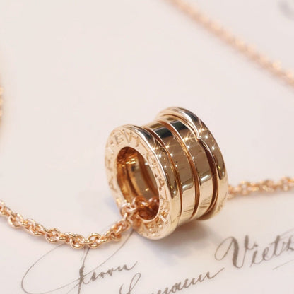[⭐Hevara Jewelry]ZERO 1 PINK GOLD NECKLACE