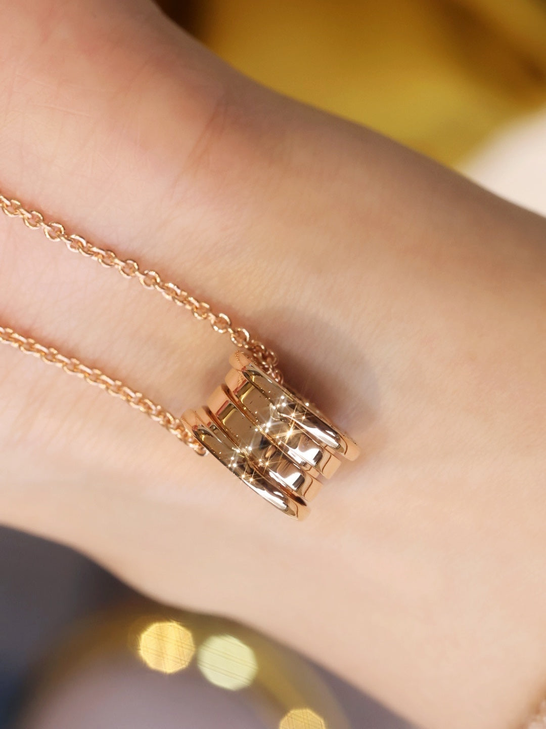 [⭐Hevara Jewelry]ZERO 1 PINK GOLD NECKLACE