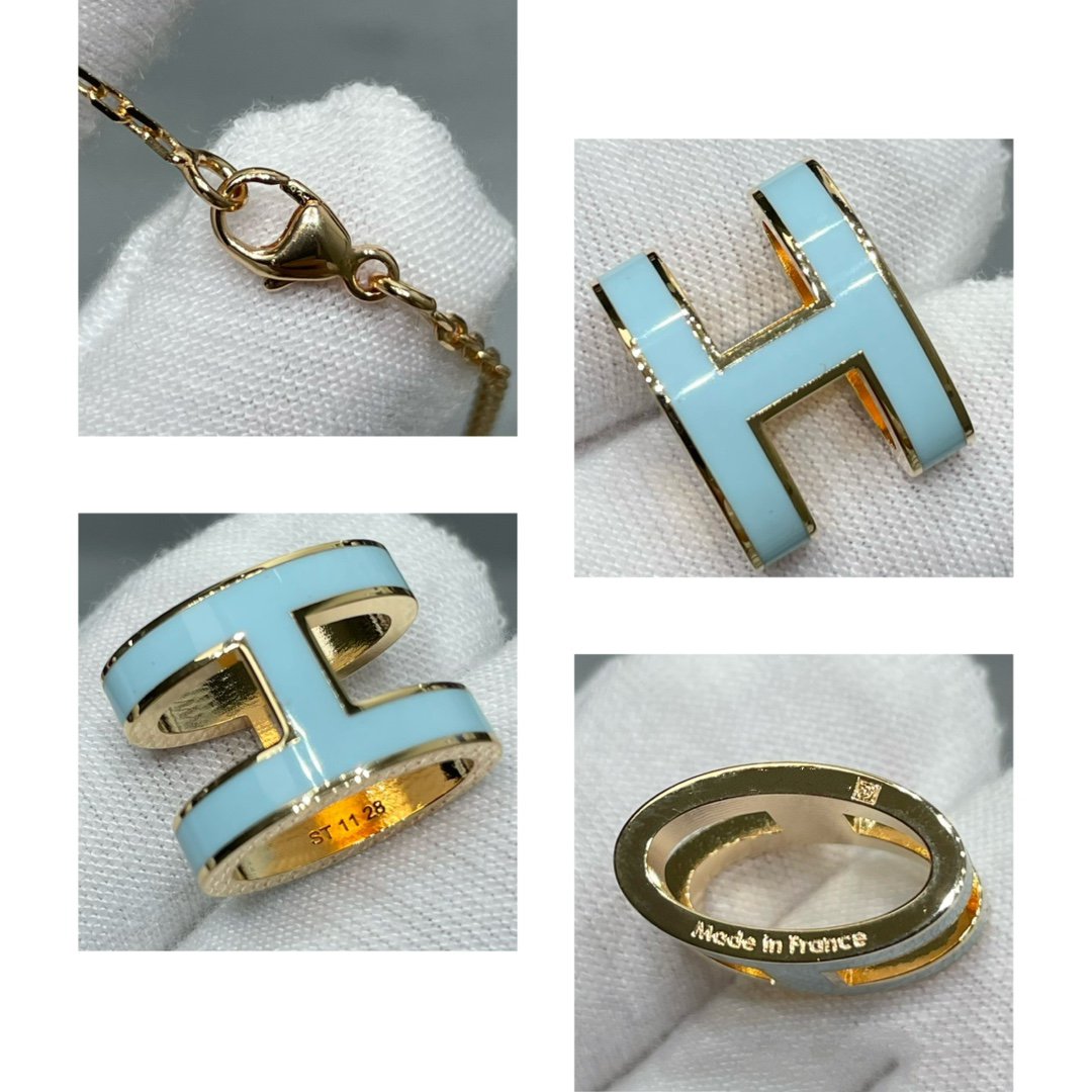 [⭐Hevara Jewelry]POP H SKY BLUE NECKLACE
