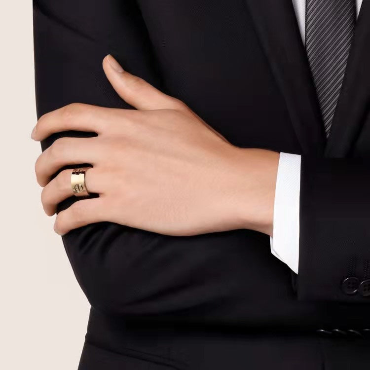 [⭐Hevara Jewelry]LOVE 11MM LARGE RING