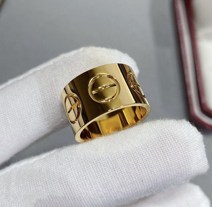 [⭐Hevara Jewelry]LOVE 11MM LARGE RING