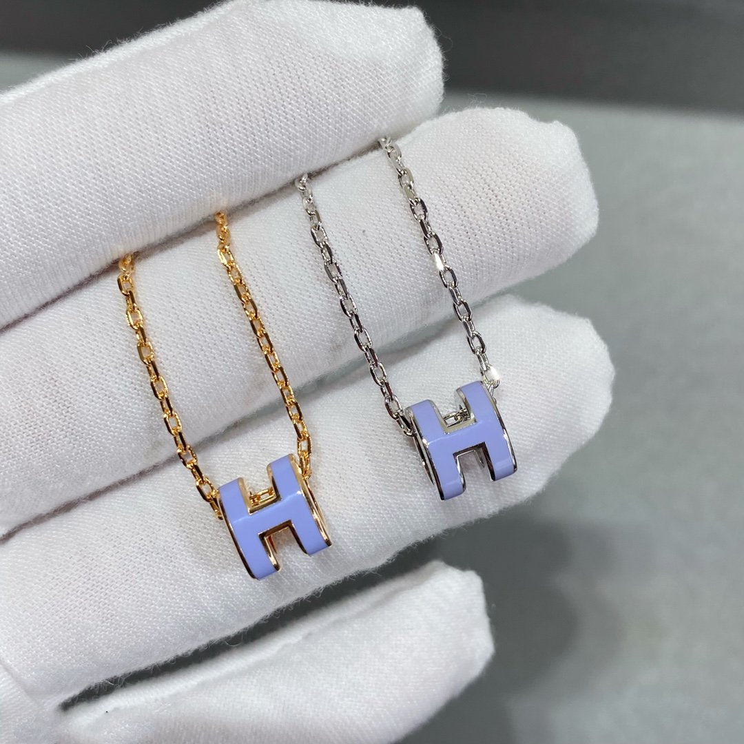 [⭐Hevara Jewelry]MINI POP H NECKLACE
