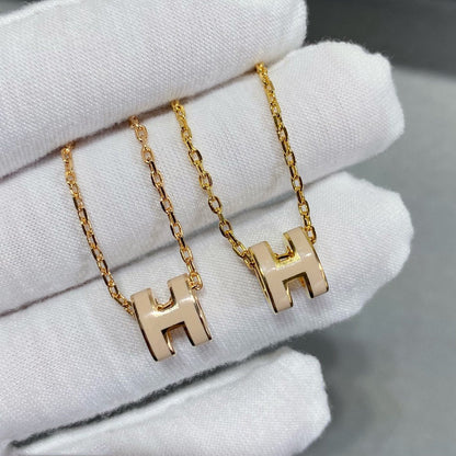 [⭐Hevara Jewelry]MINI POP H NECKLACE