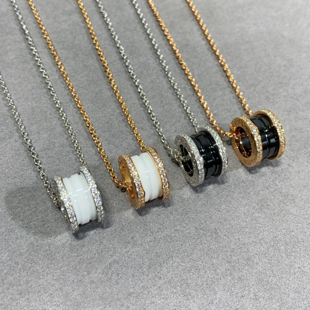 [⭐Hevara Jewelry]ZERO 1 DIAMOND CERAMIC NECKLACE