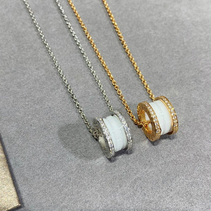 [⭐Hevara Jewelry]ZERO 1 DIAMOND CERAMIC NECKLACE