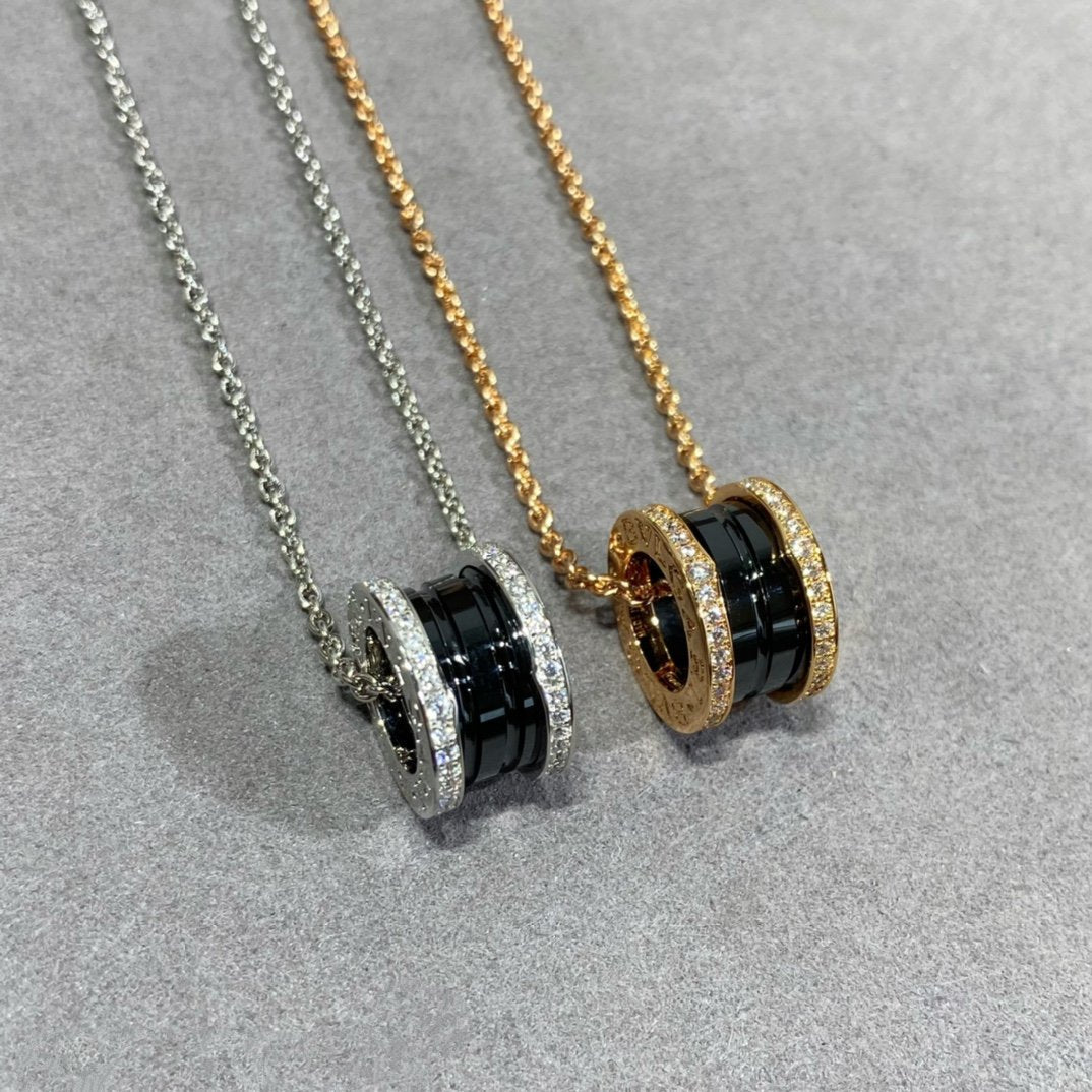 [⭐Hevara Jewelry]ZERO 1 DIAMOND CERAMIC NECKLACE