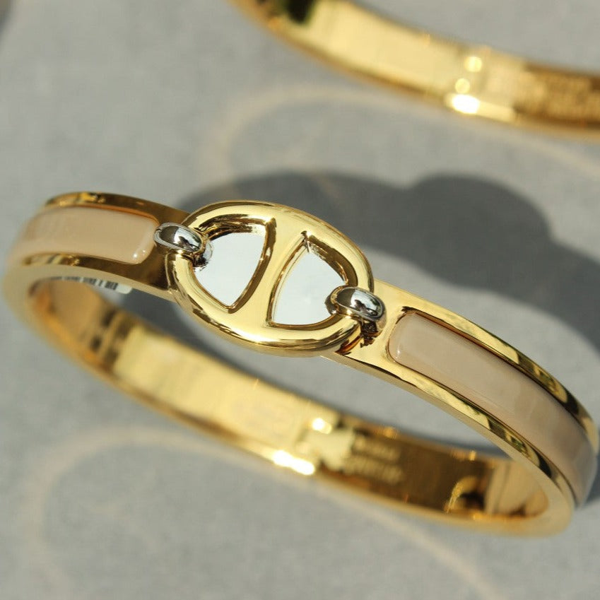 [⭐Hevara Jewelry]CLIC CHAINE GOLD BRACELET