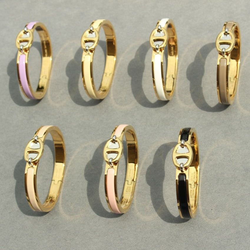 [⭐Hevara Jewelry]CLIC CHAINE GOLD BRACELET