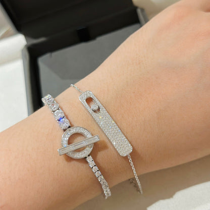 [⭐Hevara Jewelry]MOVE CLASSIQUE DIAMOND PAVED BRACELET