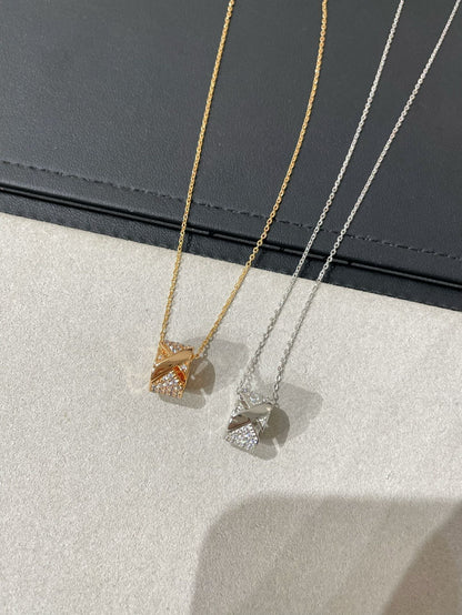 [⭐Hevara Jewelry]LIENS EVIDENCE DIAMOND PAVED NECKLACE