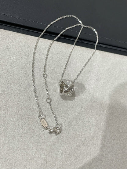 [⭐Hevara Jewelry]LIENS EVIDENCE DIAMOND PAVED NECKLACE