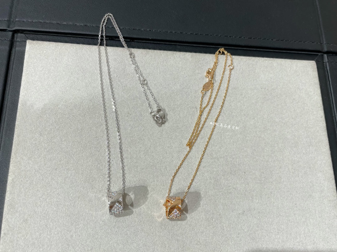[⭐Hevara Jewelry]LIENS EVIDENCE DIAMOND PAVED NECKLACE