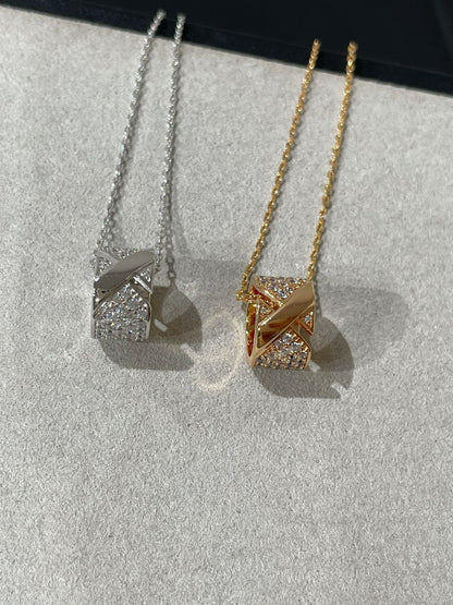[⭐Hevara Jewelry]LIENS EVIDENCE DIAMOND PAVED NECKLACE