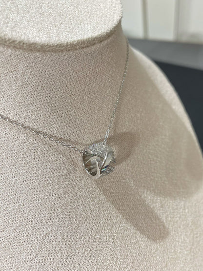 [⭐Hevara Jewelry]LIENS EVIDENCE DIAMOND PAVED NECKLACE