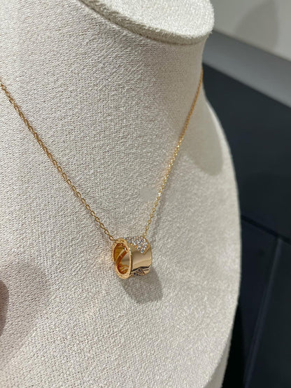 [⭐Hevara Jewelry]LIENS EVIDENCE DIAMOND PAVED NECKLACE