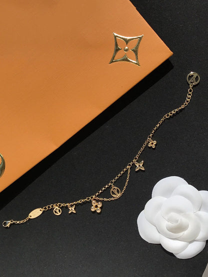 [⭐Hevara Jewelry]BLOOMING PINK GOLD MOP BRACELET
