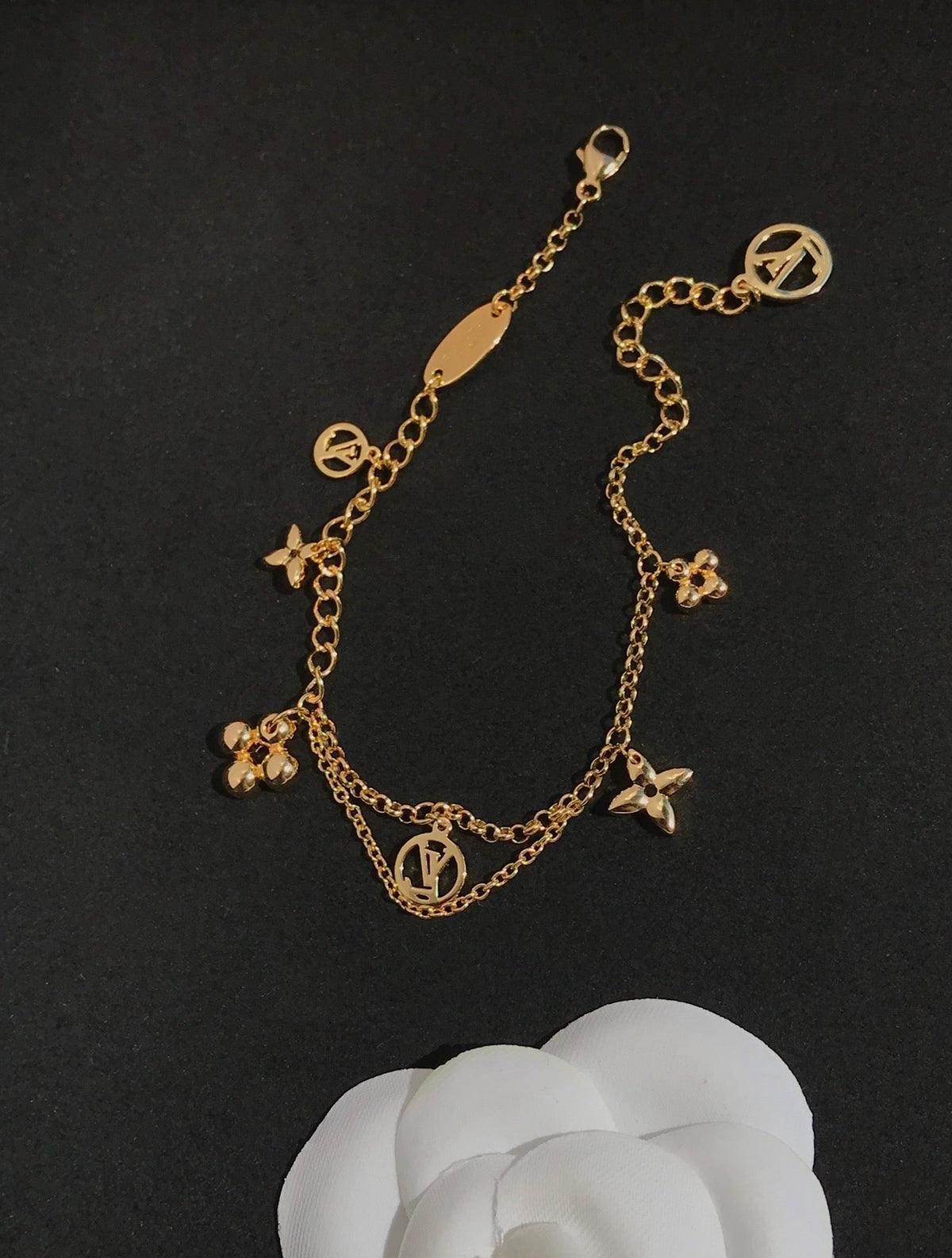 [⭐Hevara Jewelry]BLOOMING PINK GOLD MOP BRACELET