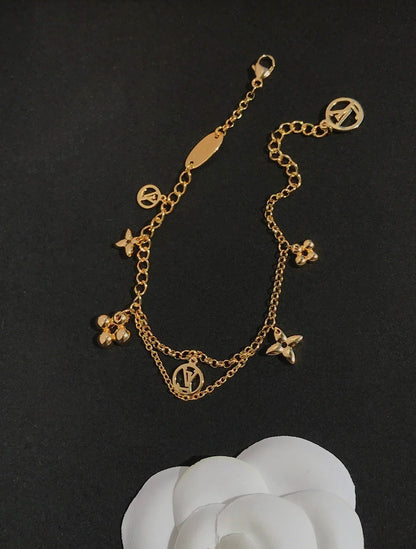[⭐Hevara Jewelry]BLOOMING PINK GOLD MOP BRACELET