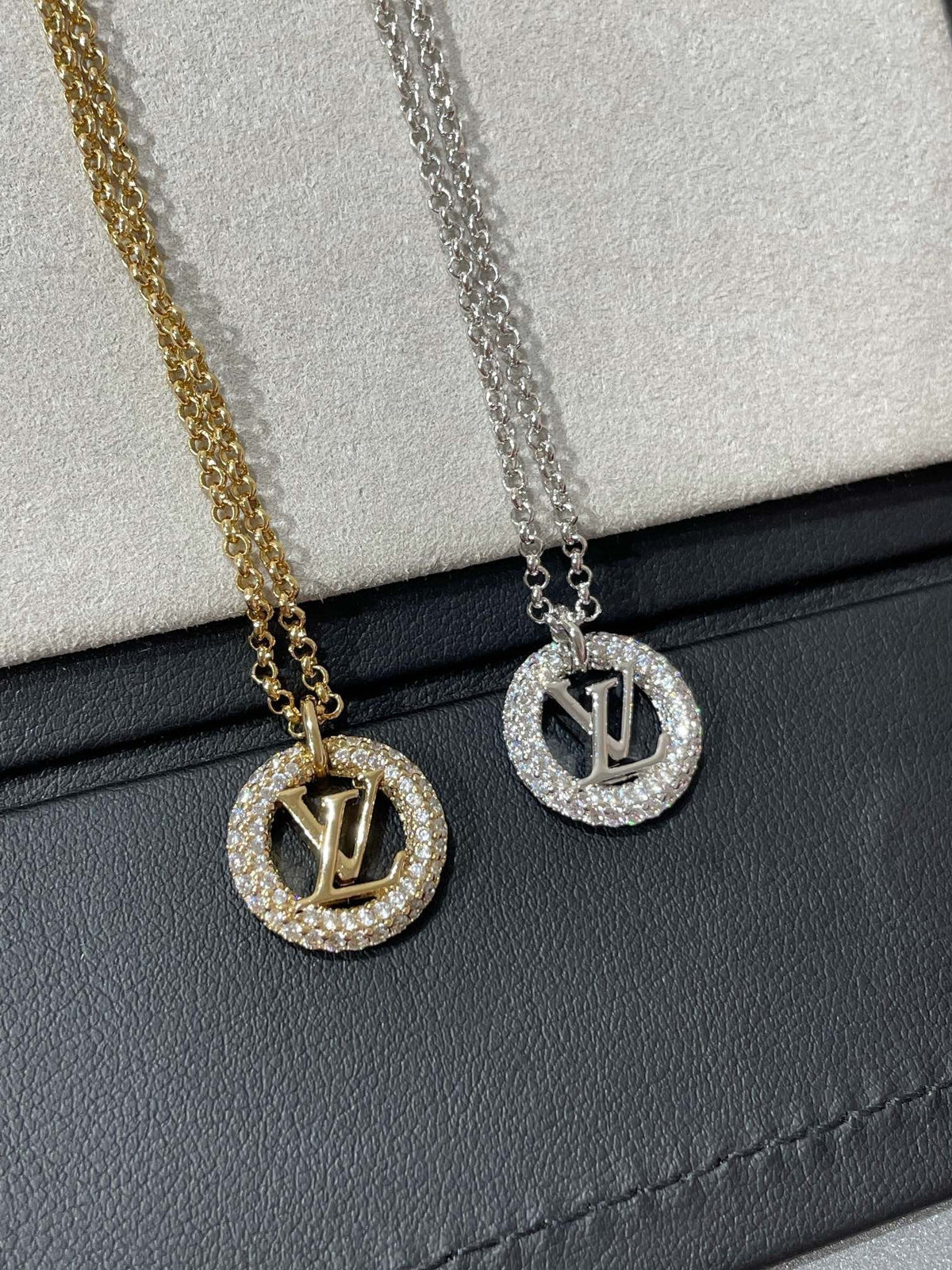 [⭐Hevara Jewelry]BY NIGHT DIAMOND PAVED NECKLACE