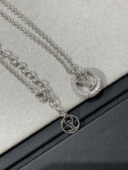 [⭐Hevara Jewelry]BY NIGHT DIAMOND PAVED NECKLACE