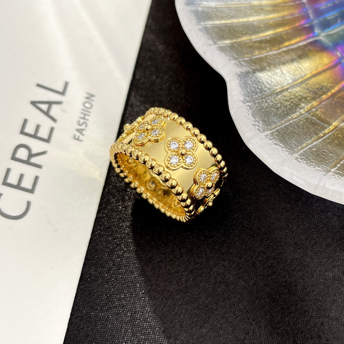 [⭐Hevara Jewelry]PERLEE DIAMOND LARGE RING