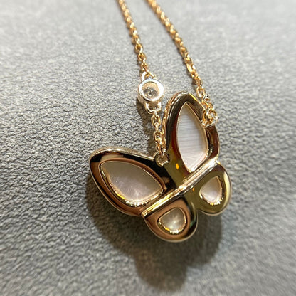[⭐Hevara Jewelry]BUTTERFLY MOP DIAMOND NECKLACE