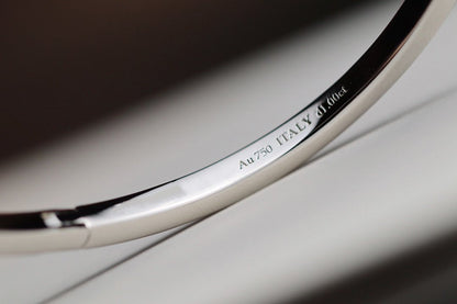 [Hevara Jewelry]NARROW T1 HINGED BANGLE DIAMOND SILVER
