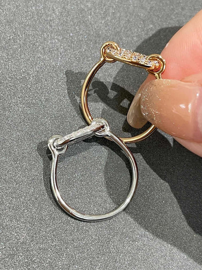 [⭐Hevara Jewelry]RONDE SMALL DIAMOND RING