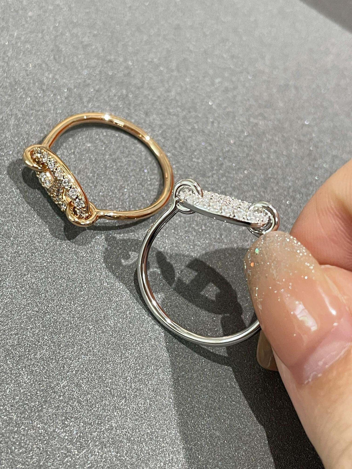 [⭐Hevara Jewelry]RONDE SMALL DIAMOND RING