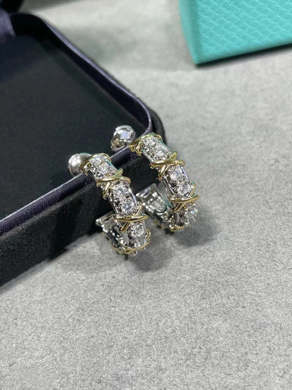 [Hevara Jewelry]SCHLUMBERGER GOLD DIAMOND EARRINGS