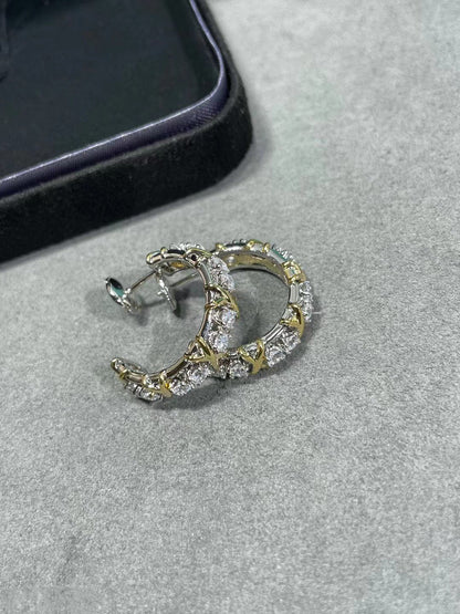 [Hevara Jewelry]SCHLUMBERGER GOLD DIAMOND EARRINGS
