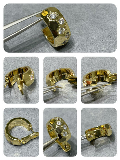 [⭐Hevara Jewelry]BEE LOVE DIAMOND HOOP EARRINGS