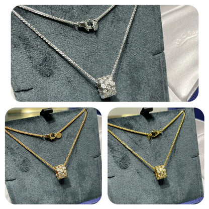 [⭐Hevara Jewelry]BEE LOVE DIAMOND PAVED 3 ROW NECKLACE