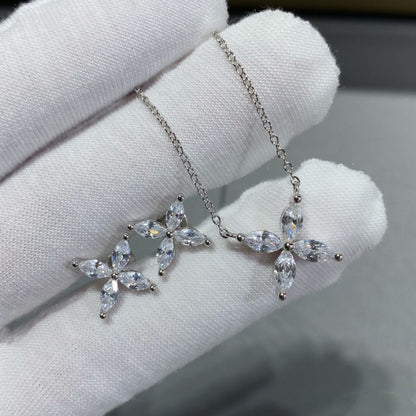 [Hevara Jewelry]VICTORIA SILVER DIAMOND STUD MINI EARRINGS