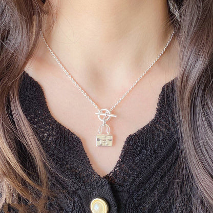 [⭐Hevara Jewelry]CONSTANCE PEDANT SILVER NECKLACE