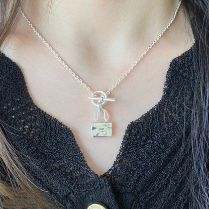 [⭐Hevara Jewelry]CONSTANCE PEDANT SILVER NECKLACE