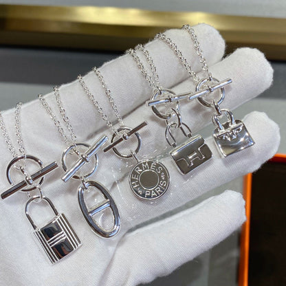 [⭐Hevara Jewelry]CONSTANCE PEDANT SILVER NECKLACE