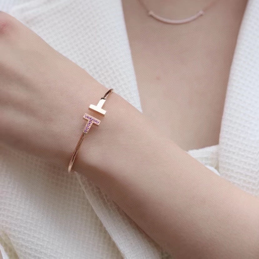 [Hevara Jewelry]T PINK GOLD PINK DIAMOND BRACELET