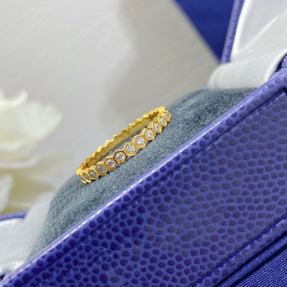 [⭐Hevara Jewelry]BEE LOVE DIAMOND PAVED SMALL RING