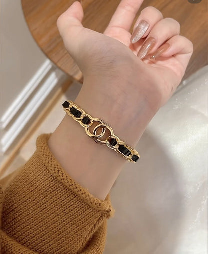 [⭐Hevara Jewelry]Double C Open Bangle