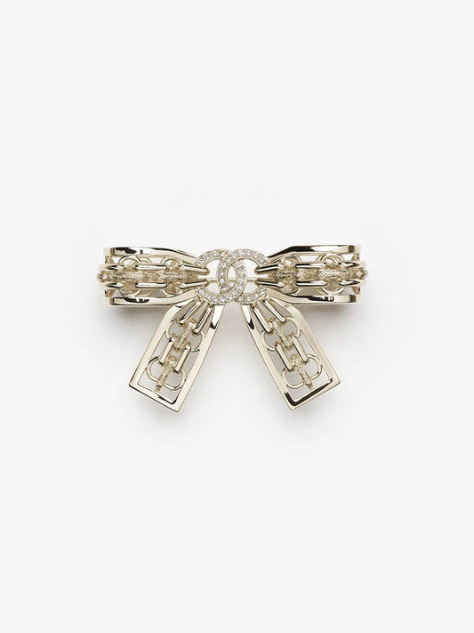 [⭐Hevara Jewelry]25K Hollow Bow Brooch