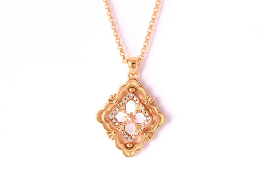 [⭐Hevara Jewelry] B.C.L ENAMEL ROTATING SINGLE-DIAMOND NECKLACE（Various colors）