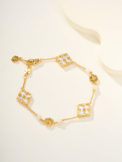 [⭐Hevara Jewelry]B.C.L ENAMELED Three-Flower Bracelet（Trumpet)