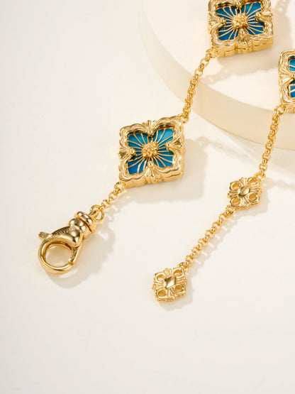 [⭐Hevara Jewelry]B.C.L ENAMELED Five-Flower Bracelet（Various Colors)