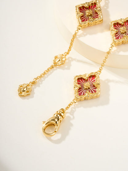 [⭐Hevara Jewelry]B.C.L ENAMELED Five-Flower Bracelet（Various Colors)