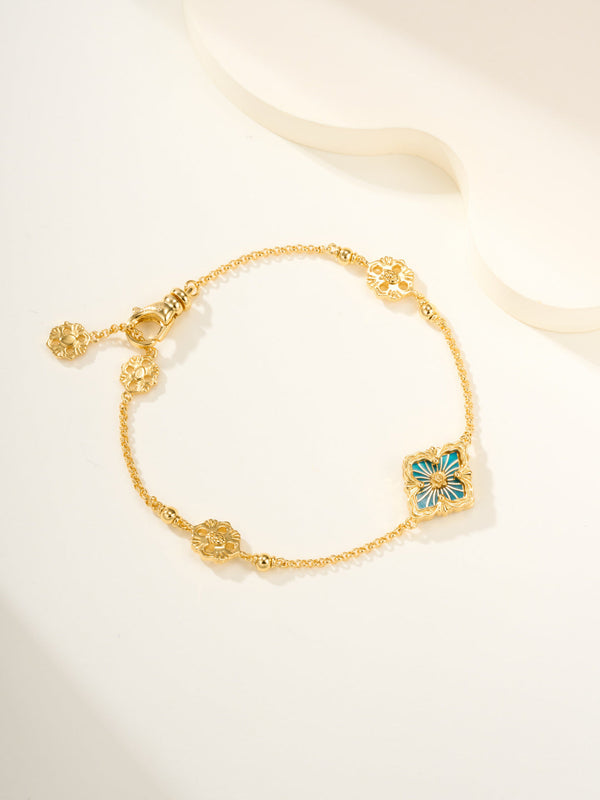 [⭐Hevara Jewelry]B.C.L ENAMELED One-Flower Bracelet（Various Colors)