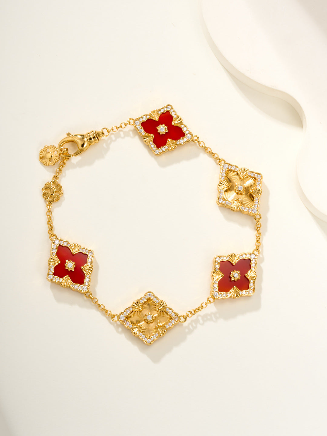 [⭐Hevara Jewelry]B.C.L ENAMELED Five-Flower Bracelet（Various Colors) BIG SIZE