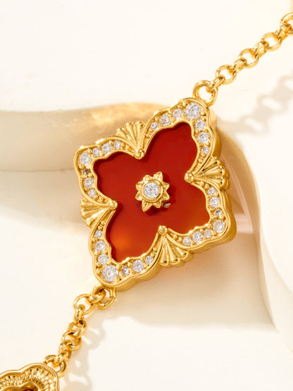 [⭐Hevara Jewelry]B.C.L ENAMELED Five-Flower Bracelet（Various Colors) BIG SIZE