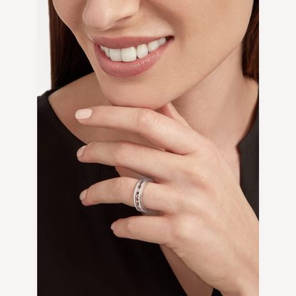 [⭐Hevara Jewelry]ZERO 1 ONE-BAND WITH OPENWORK LOGO SPIRAL RING