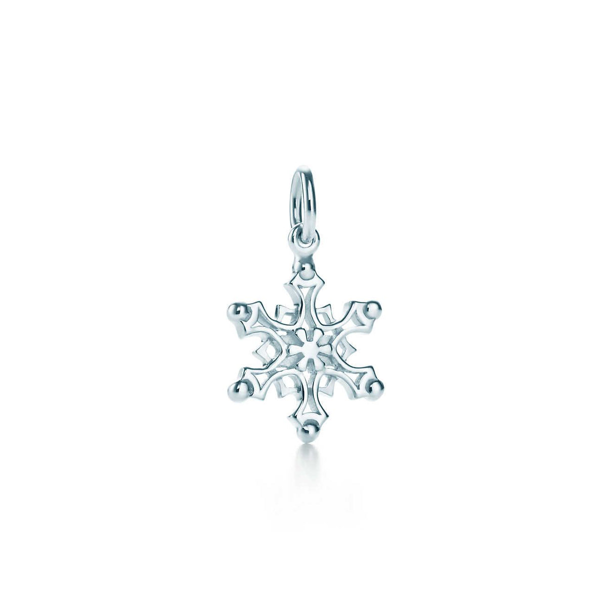 [Hevara Jewelry]STERLING SILVER SNOWFLAKE PENDANT NECKLACE